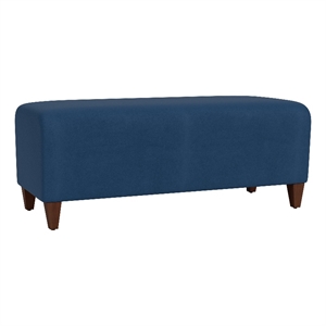 Lesro Ravenna Lounge Reception Loveseat Bench in Blue
