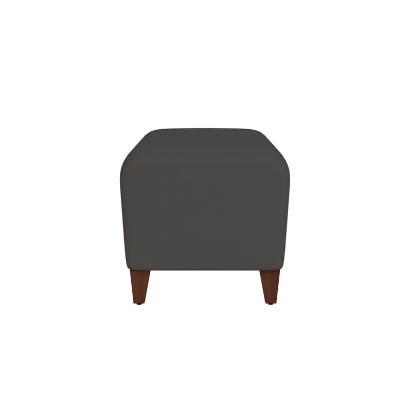 Lesro Ravenna Lounge Reception Loveseat Bench in Gray