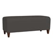 Lesro Ravenna Lounge Reception Loveseat Bench in Gray