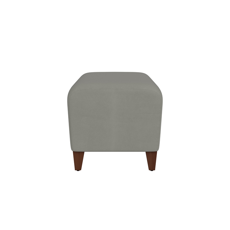 Lesro Ravenna Lounge Reception Loveseat Bench in Gray