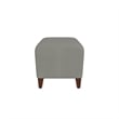 Lesro Ravenna Lounge Reception Loveseat Bench in Gray