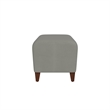 Lesro Ravenna Lounge Reception Loveseat Bench in Gray