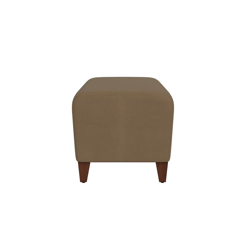 Lesro Ravenna Lounge Reception Loveseat Bench in Brown