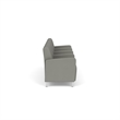 Lesro Ravenna Lounge Reception 4 Seat Tandem Seating in Gray