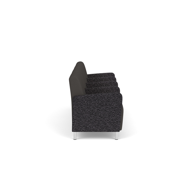 Lesro Ravenna Lounge Reception 4 Seat Tandem Seating in Gray