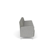 Lesro Ravenna Lounge Reception 4 Seat Tandem Seating in Gray