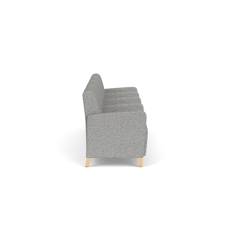 Lesro Ravenna Lounge Reception 4 Seat Tandem Seating in Gray