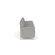 Lesro Ravenna Lounge Reception 4 Seat Tandem Seating in Gray