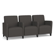 Lesro Ravenna Lounge Reception 3 Seat Tandem Seating in Gray