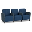 Lesro Ravenna Lounge Reception 3 Seat Tandem Seating in Blue