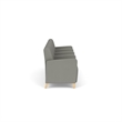 Lesro Ravenna Lounge Reception 4 Seat Tandem Seating in Gray