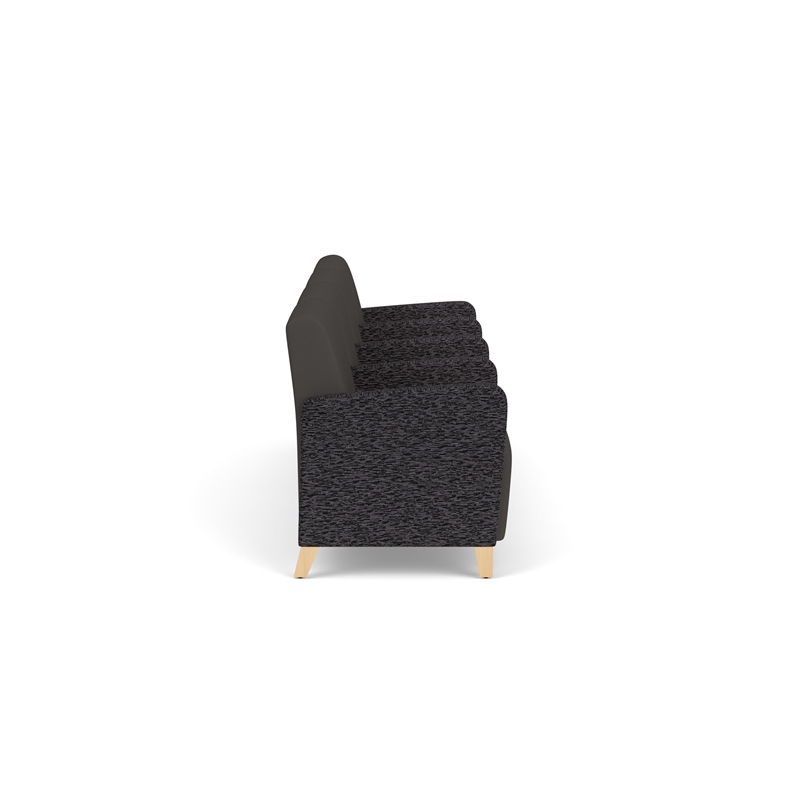 Lesro Ravenna Lounge Reception 4 Seat Tandem Seating in Gray