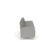 Lesro Ravenna Lounge Reception 4 Seat Tandem Seating in Gray