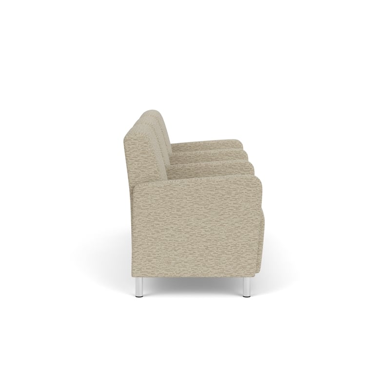 Lesro Ravenna Lounge Reception 3 Seat Tandem Seating in Beige