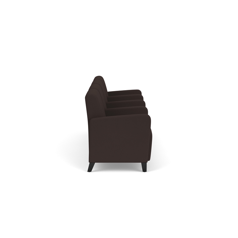Lesro Ravenna Lounge Reception 4 Seat Tandem Seating in Brown