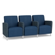 Lesro Ravenna Lounge Reception 3 Seat Tandem Seating in Blue