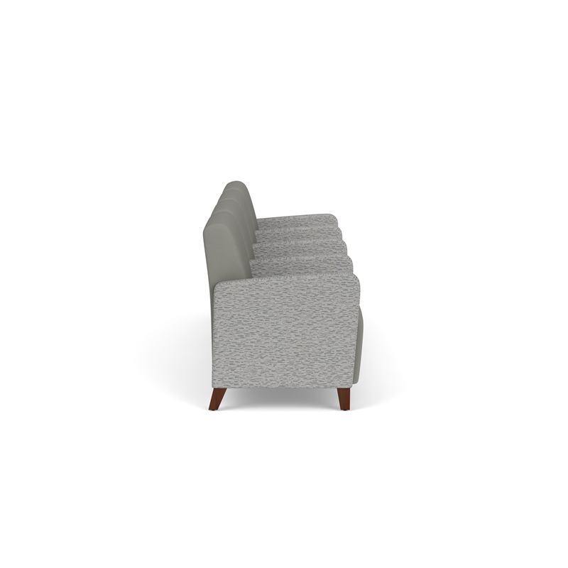 Lesro Ravenna Lounge Reception 4 Seat Tandem Seating in Gray