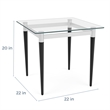 Lesro Ravenna Lounge Reception End Table 22x22