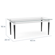 Lesro Ravenna Lounge Reception Coffee Table 40x20