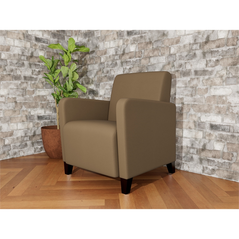 Lesro Ravenna Lounge Reception Guest Chair in Brown