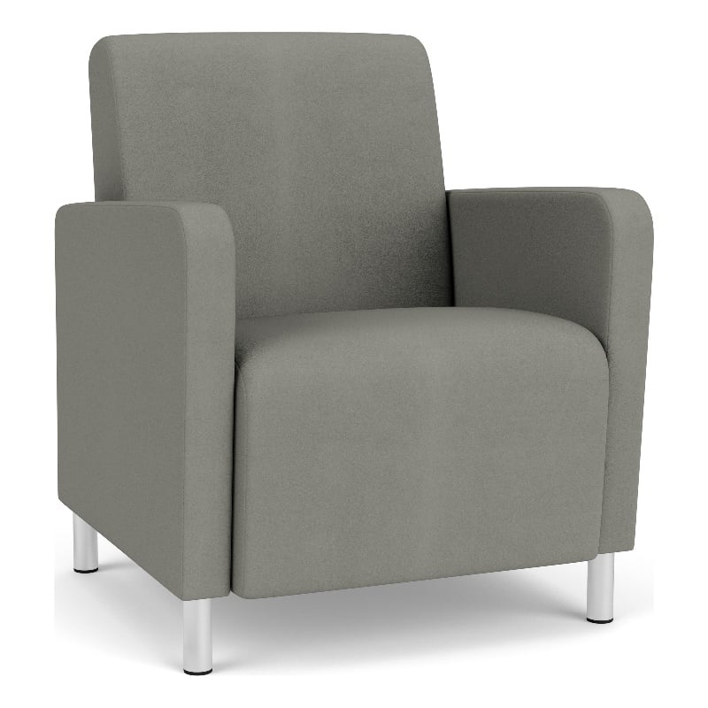 Lesro Ravenna Lounge Reception Guest Chair in Gray