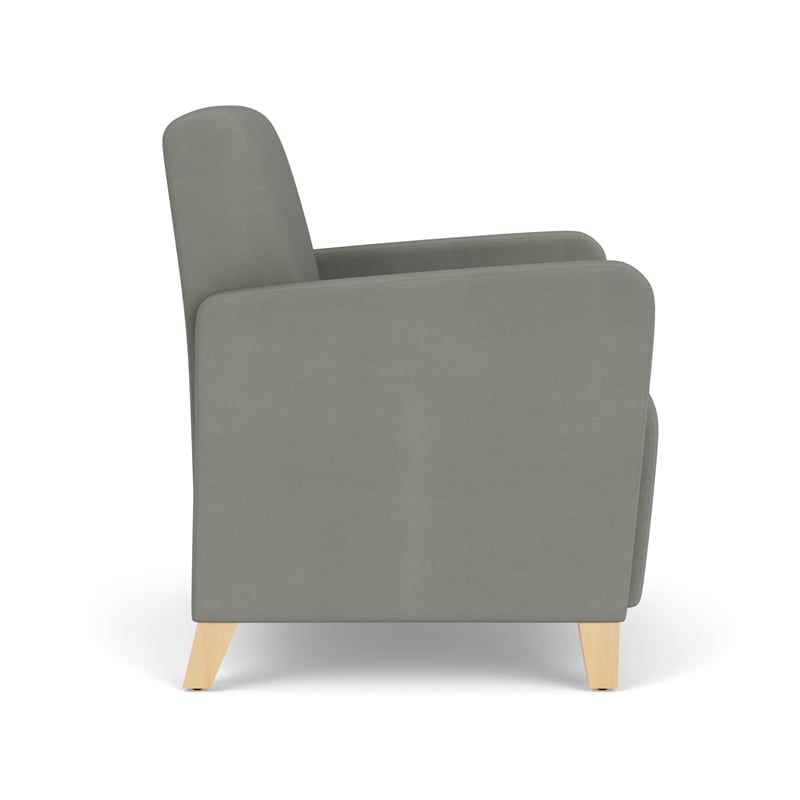 Lesro Ravenna Lounge Reception Guest Chair in Gray