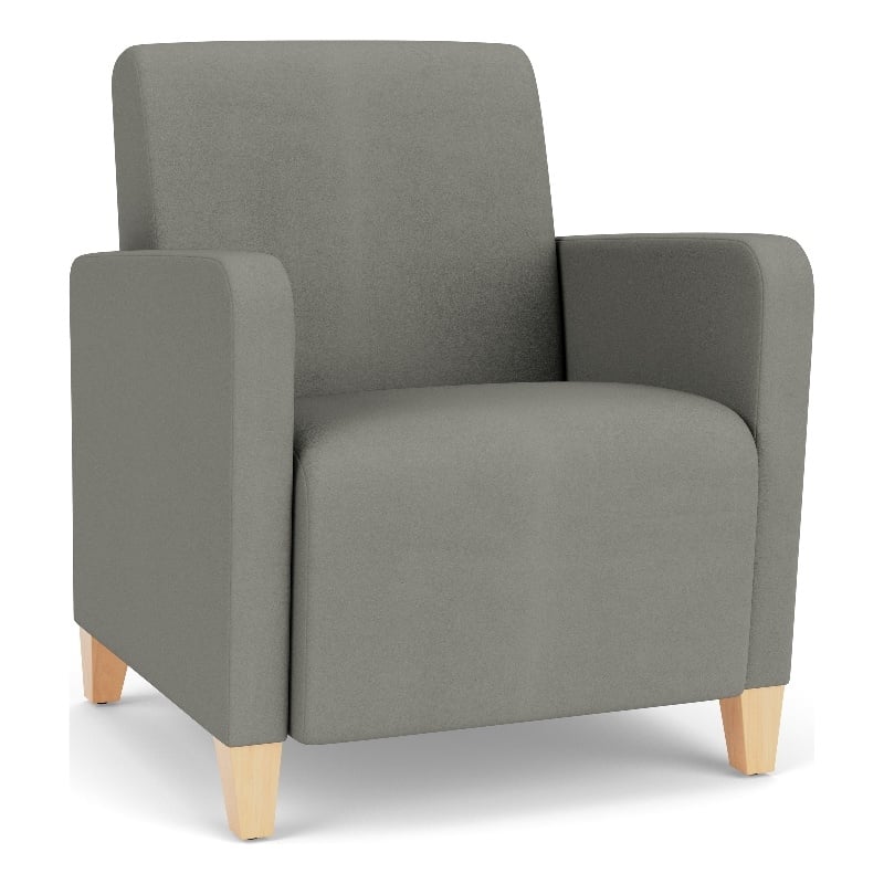 Lesro Ravenna Lounge Reception Guest Chair in Gray