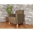 Lesro Ravenna Lounge Reception Guest Chair in Brown