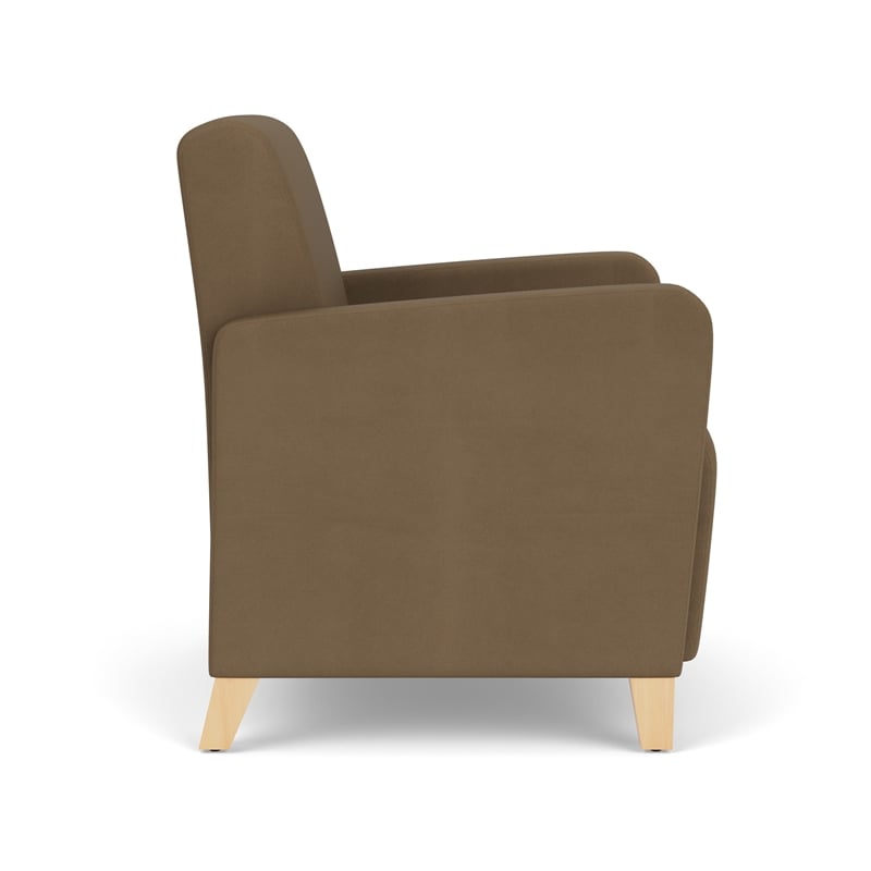 Lesro Ravenna Lounge Reception Guest Chair in Brown