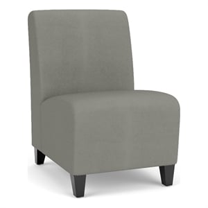 Lesro Ravenna Lounge Reception Armless Guest Chair in Gray