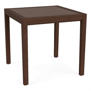 Lesro Brooklyn Waiting Reception End Table 20x20&quot  HPL Insert Top in Walnut