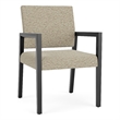 Lesro Brooklyn Waiting Reception Guest Chair Wood Frame in Beige