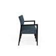 Lesro Brooklyn Waiting Reception 3 Seat Tandem Seating No Center Arms in Blue