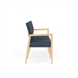 Lesro Brooklyn Waiting Reception 3 Seat Tandem Seating No Center Arms in Blue