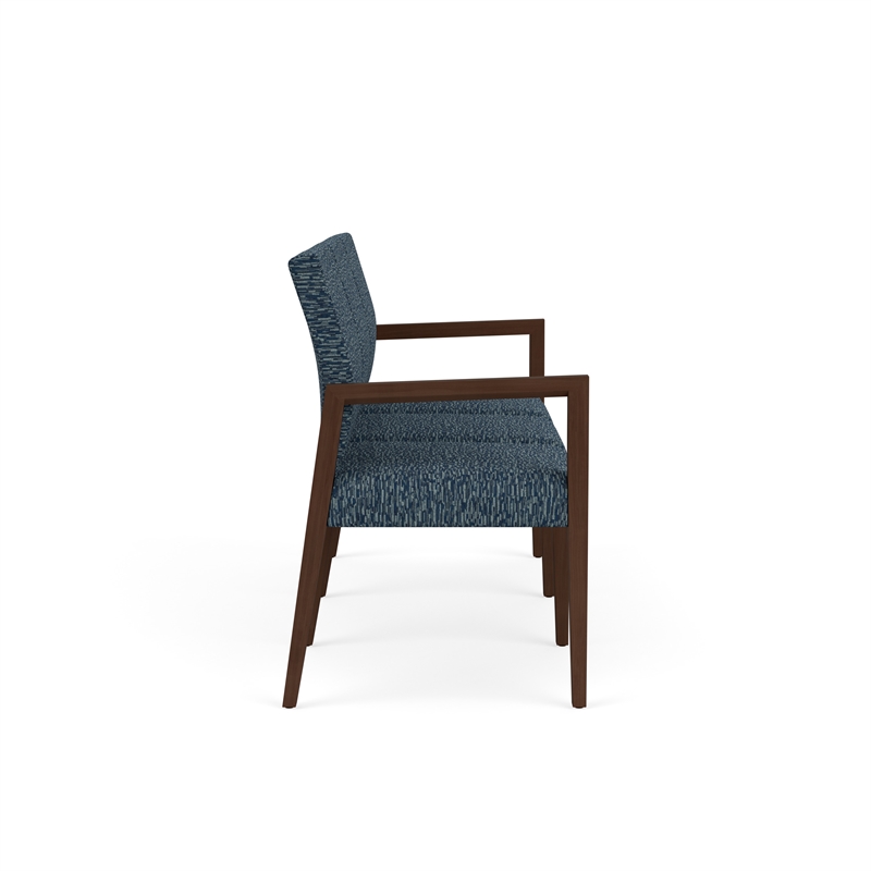 Lesro Brooklyn Waiting Reception 3 Seat Tandem Seating No Center Arms in Blue