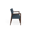 Lesro Brooklyn Waiting Reception 3 Seat Tandem Seating No Center Arms in Blue