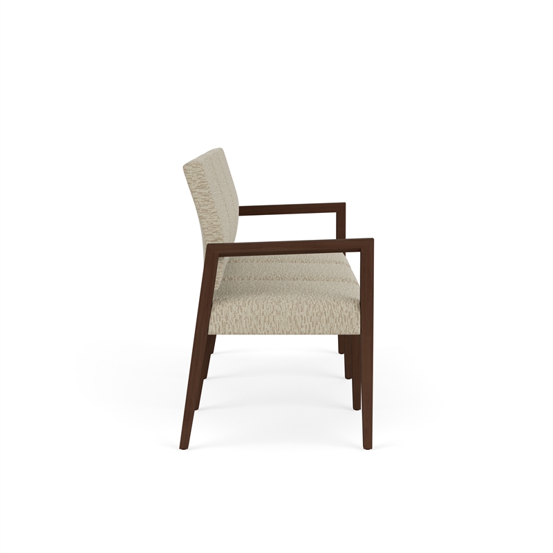 Lesro Brooklyn Waiting Reception 3 Seat Tandem Seating No Center Arms in Beige
