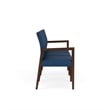 Lesro Brooklyn Waiting Reception 3 Seat Tandem Seating No Center Arms in Blue