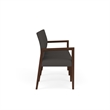Lesro Brooklyn Waiting Reception 3 Seat Tandem Seating No Center Arms in Gray