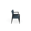 Lesro Brooklyn Waiting Reception 4 Seat Tandem Seating No Center Arms in Blue