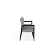 Lesro Brooklyn Waiting Reception 4 Seat Tandem Seating No Center Arms in Gray