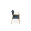 Lesro Brooklyn Waiting Reception 4 Seat Tandem Seating No Center Arms in Blue
