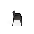 Lesro Brooklyn Waiting Reception 4 Seat Tandem Seating Wood Frame in Gray