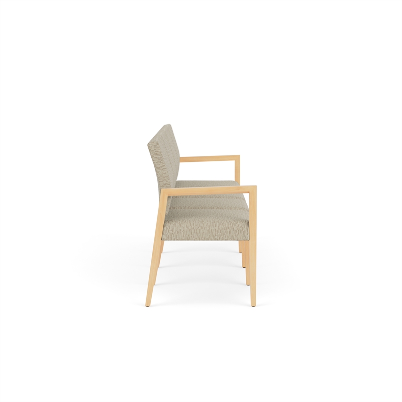 Lesro Brooklyn Waiting Reception 4 Seat Tandem Seating No Center Arms in Beige