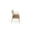 Lesro Brooklyn Waiting Reception 4 Seat Tandem Seating No Center Arms in Brown