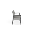 Lesro Brooklyn Waiting Reception 4 Seat Tandem Seating No Center Arms in Gray