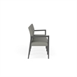 Lesro Brooklyn Waiting Reception 4 Seat Tandem Seating No Center Arms in Gray
