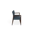 Lesro Brooklyn Waiting Reception 4 Seat Tandem Seating No Center Arms in Blue
