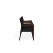 Lesro Brooklyn Waiting Reception 4 Seat Tandem Seating Wood Frame in Black