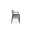 Lesro Brooklyn Waiting Reception 4 Seat Tandem Seating No Center Arms in Gray